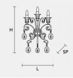 Настенный светильник Masiero CLASSICA 6105 A3