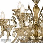 Подвесная люстра iLamp Asia 61082-8+4 Бронзовая