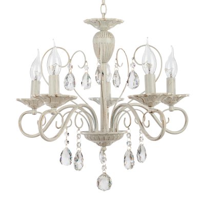 Люстра классическая с хрусталем Экономсвет 6108/5WT WT