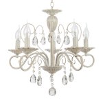 Люстра классическая с хрусталем Экономсвет 6108/5WT WT