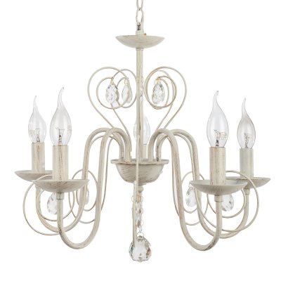 Люстра классическая с хрусталем Экономсвет 6109/5WT WT