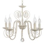 Люстра классическая с хрусталем Экономсвет 6109/5WT WT