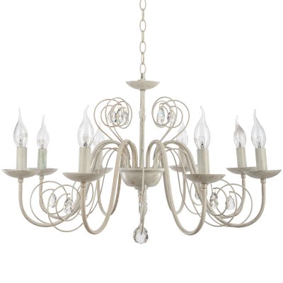 Люстра классическая с хрусталем Экономсвет 6109/8WT WT