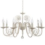 Люстра классическая с хрусталем Экономсвет 6109/8WT WT