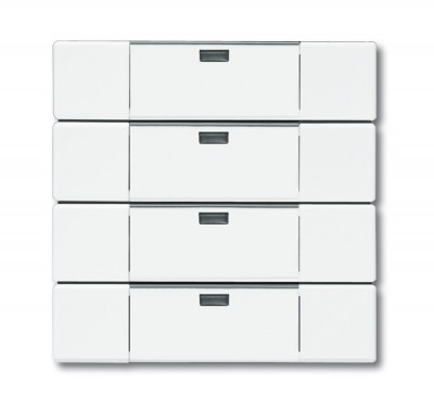 Сенсор 4 клавишный solo/белый [BJE6127-84-101] 6117-0-0174