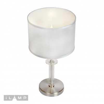 Настольная лампа iLamp Domino 61240/1T Никель+серый