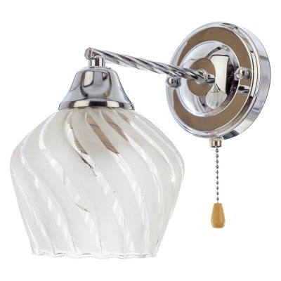 Светильник ЭкономСвет 6125/1wCR+BK WT