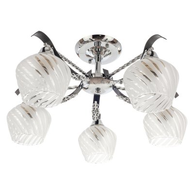 Люстра классическая Экономсвет 6125/5CR+BK WT