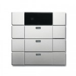 ИК-приемник c сенсорным выключателем 3 поста 5 каналов, solo алюминий [BJE6129-83] 6135-0-0130