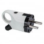 Вилка Navigator 61 361 NCA-PL03-16A-E-WH угловая с/з белая