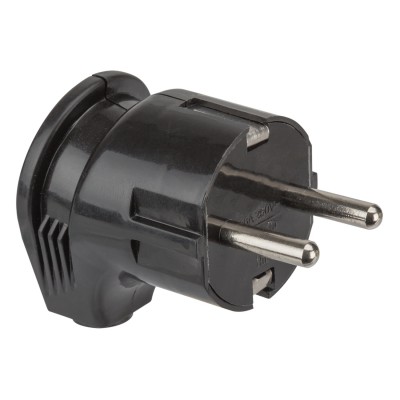 Вилка Navigator 61 363 NCA-PL04-16A-E-BL угловая с/з черная Вилка Navigator 61 363 NCA-PL04-16A-E-BL угловая с/з черная