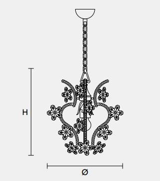 Подвесной светильник Masiero CLASSICA 6140 1