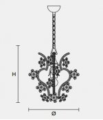 Подвесной светильник Masiero CLASSICA 6145 1