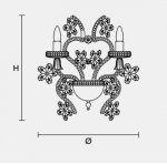 Настенный светильник Masiero CLASSICA 6145 A2