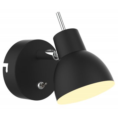 

Светильник настенно-потолочный спот Rivoli Renata 6158-703 светодиодный BK LED 1 х 4 Вт 3200К поворотный с выключателем, 6158-703