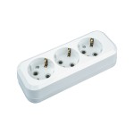 Колодка Navigator 61 584 NCA-BL01-03-E-WH 3гн с/з АБС пластик