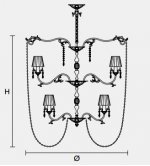 Подвесной светильник Masiero CLASSICA 6160 10+5