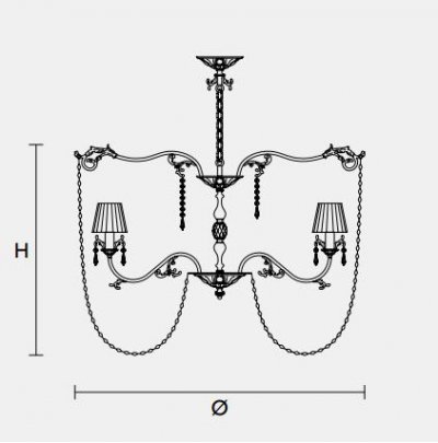 Подвесной светильник Masiero CLASSICA 6165 10 Подвесной светильник Masiero CLASSICA 6165 10