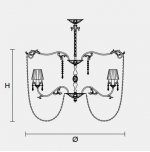 Подвесной светильник Masiero CLASSICA 6165 10