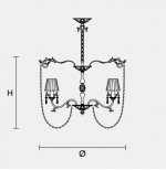 Подвесной светильник Masiero CLASSICA 6165 6