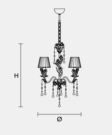 Подвесной светильник Masiero CLASSICA 6190 S3