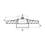 Светильник встраиваемый Lightstar 6201 Tondo