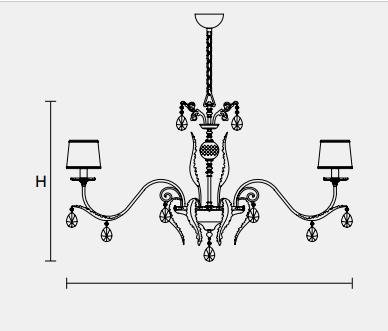 Подвесной светильник Masiero CLASSICA 6205 12 Подвесной светильник Masiero CLASSICA 6205 12