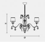 Подвесной светильник Masiero CLASSICA 6205 8