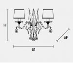 Настенный светильник Masiero CLASSICA 6205 A2