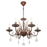 Светильник ЭкономСвет 6220/6BR+WT