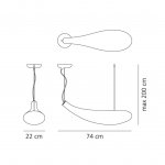 Подвесной светильник Artemide 629010A Cosmic mugg 