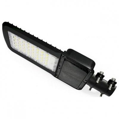 Светильник уличный Gauss Qplus 50W 6000lm 5000K 120-260V IP65 370*145*45мм черный КСС "Ш" LED (629535350)