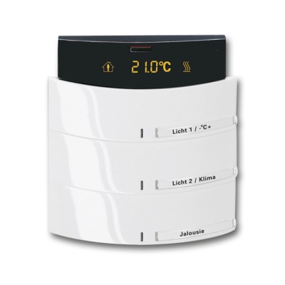 Сенсор 3-х клавишный с терморегулятором triton белый глянцевый 6300-0-1218