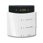 Сенсор 3-х клавишный с терморегулятором triton белый глянцевый 6300-0-1218