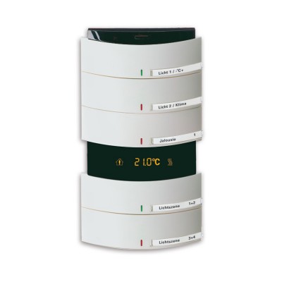 Сенсор 5-ти клавишный с терморегулятором triton белый матовый 6300-0-1230