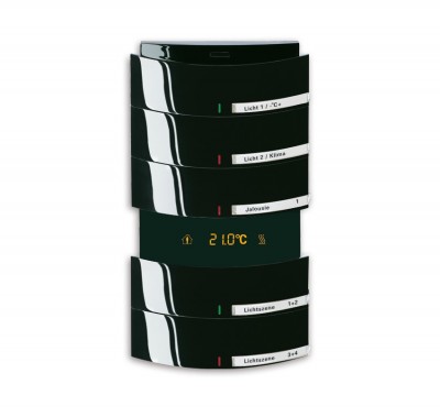 Сенсор 5-ти клавишный с терморегулятором triton черный бриллиант 6300-0-1236