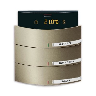 Сенсор 3-х клавишный с терморегулятором triton палладий 6300-0-1277