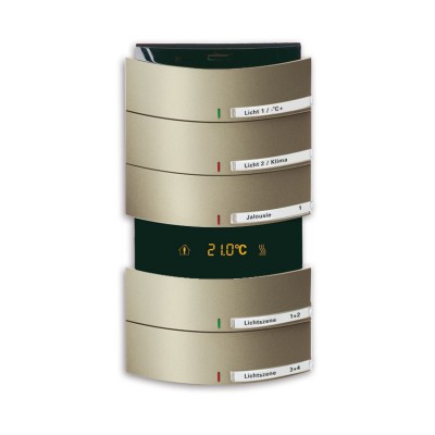 Сенсор 5-ти клавишный с терморегулятором triton палладий 6300-0-1282