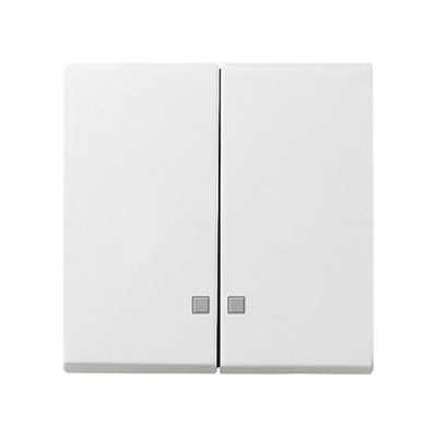 Gira S-55 Бел глянц Клавиша 2-ая с линзами подсветки (G63103)