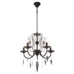 Люстра классическая Экономсвет 6327/5BK+SV