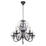 Люстра классическая Экономсвет 6328/5BK+WT