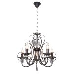 Люстра классическая Экономсвет 6328/5BK+WT