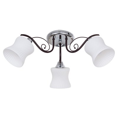 Светильник ЭкономСвет 6356/3CR+BR WT