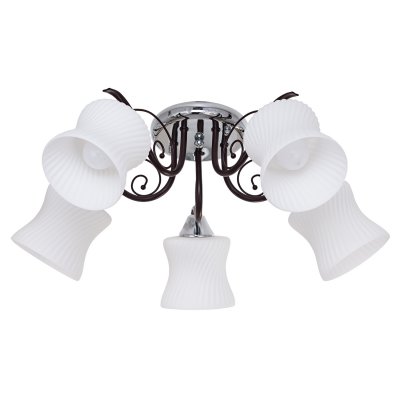 Светильник ЭкономСвет 6356/5CR+BR WT