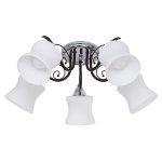 Светильник ЭкономСвет 6356/5CR+BR WT