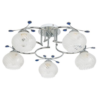 Потолочный светильник Экономсвет 6415/5B CH+WT+BL Потолочный светильник Экономсвет 6415/5B CH+WT+BL