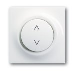 Центральная плата с клавишей для выключателя Буш-Жалюзиконтроль6411 U, 6411 U/S impuls слоновая кост [BJE6430-74] 6430-0-0144