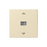 Gira S-55 Крем глянц Накладка нажимного электронного жалюзийного выключателя (G64401)