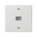 Gira S-55 Бел глянц Накладка нажимного электронного жалюзийного выключателя (G64403)