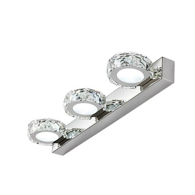 Подсветка АГАЛОН хром w46*11,5 h5 Led 9W (4000K) Кнопка On/Off Kink light 6442-3Y